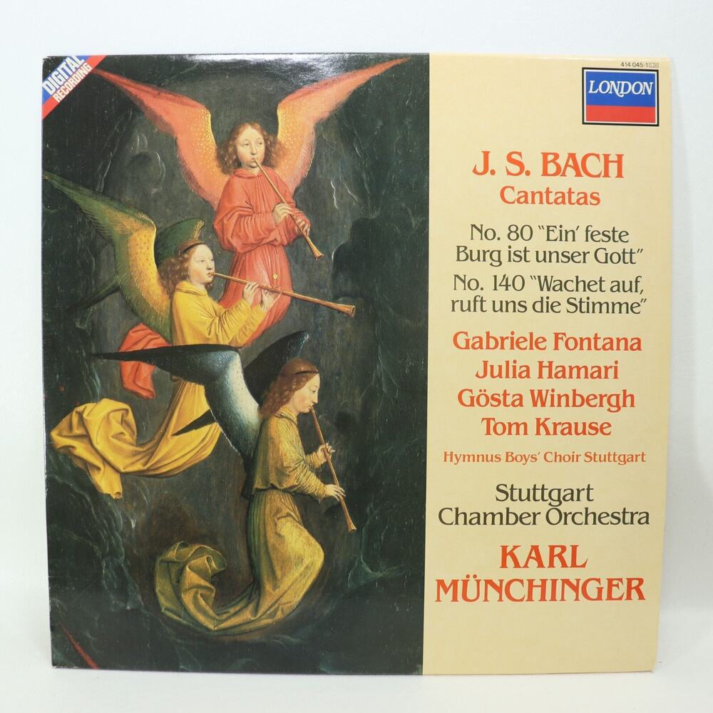 J.S. Bach Cantatas No 80 140 LP Munchinger Stuttgart Chamber London 1985
